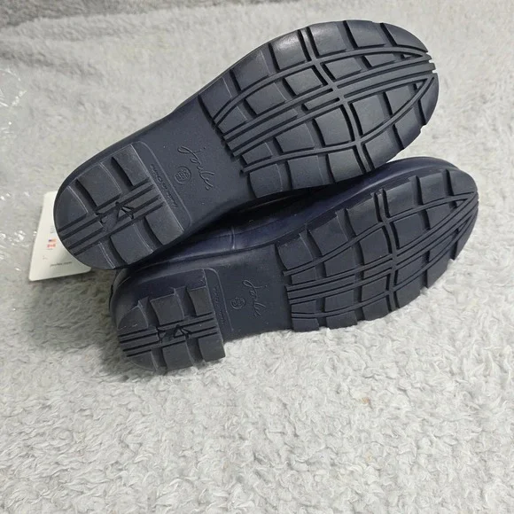 Joules Wellibob Navy Blue Yellow Star Print Ankle Rain Boots Women's 7 EU 38 NWT - Picture 7 of 7
